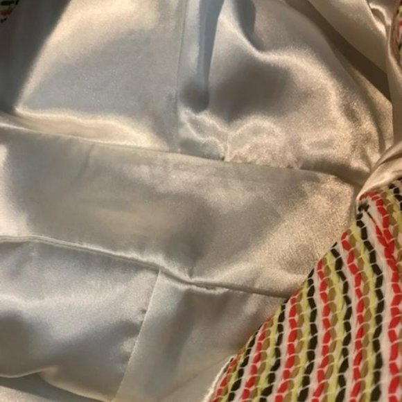 Milly of NY - Tweed Mock Neck Sleeveless Bright Citrus Colorful Mini/Midi Dress - Picture 13 of 15